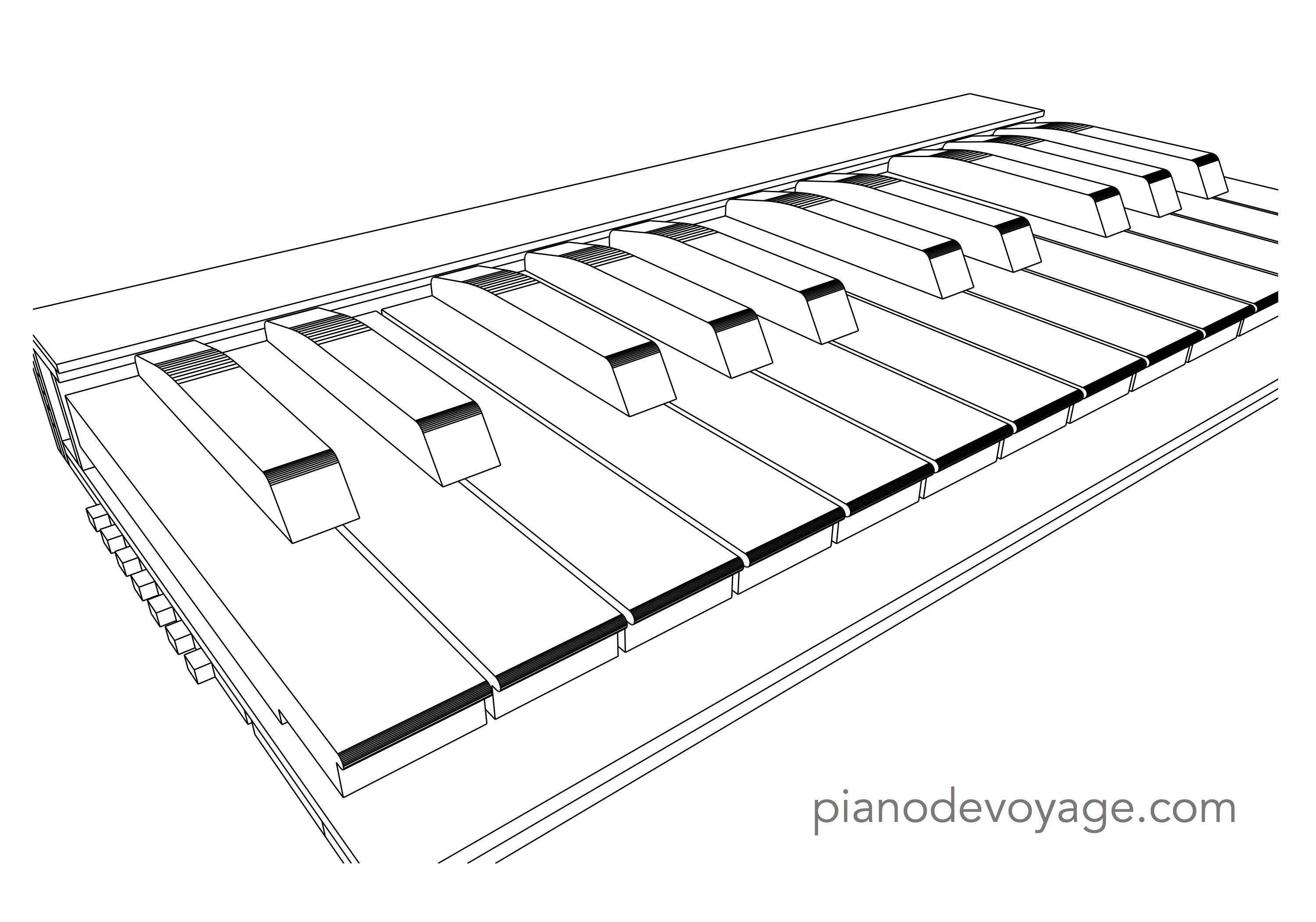 Piano de Voyage, a 3D-Printed portable piano keyboard