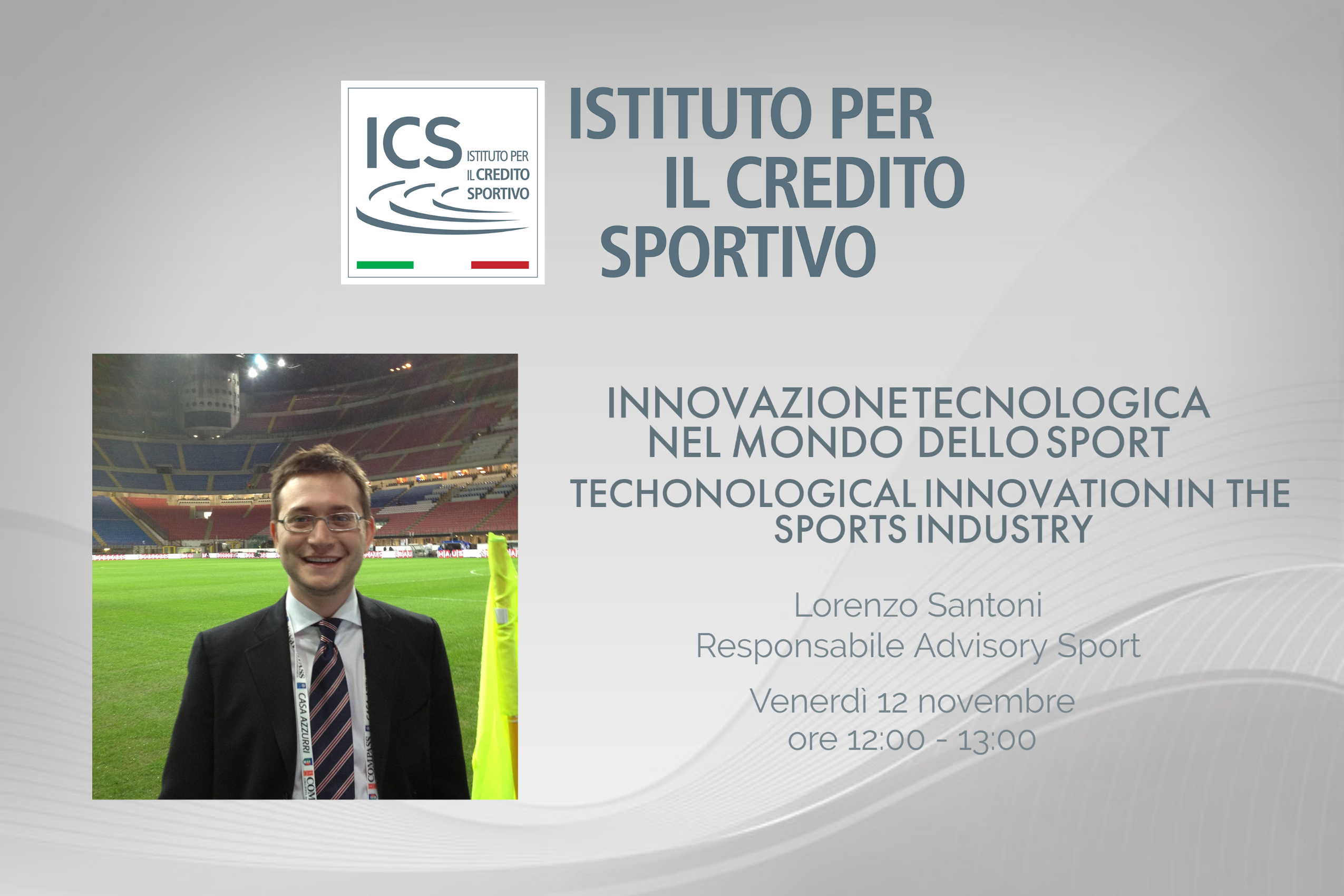 Technological innovation in the sports industry - Innovazione tecnologica nel mondo dello sport