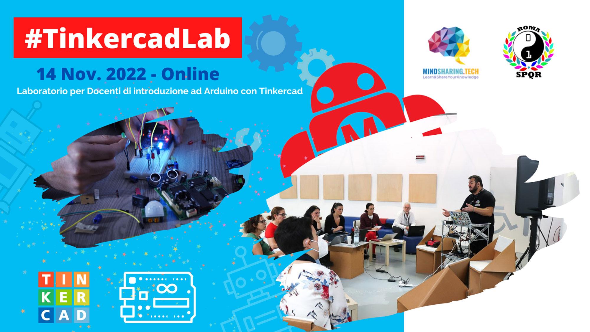#TinkercadLab - laboratorio per Docenti di introduzione ad Arduino con Tinkercad