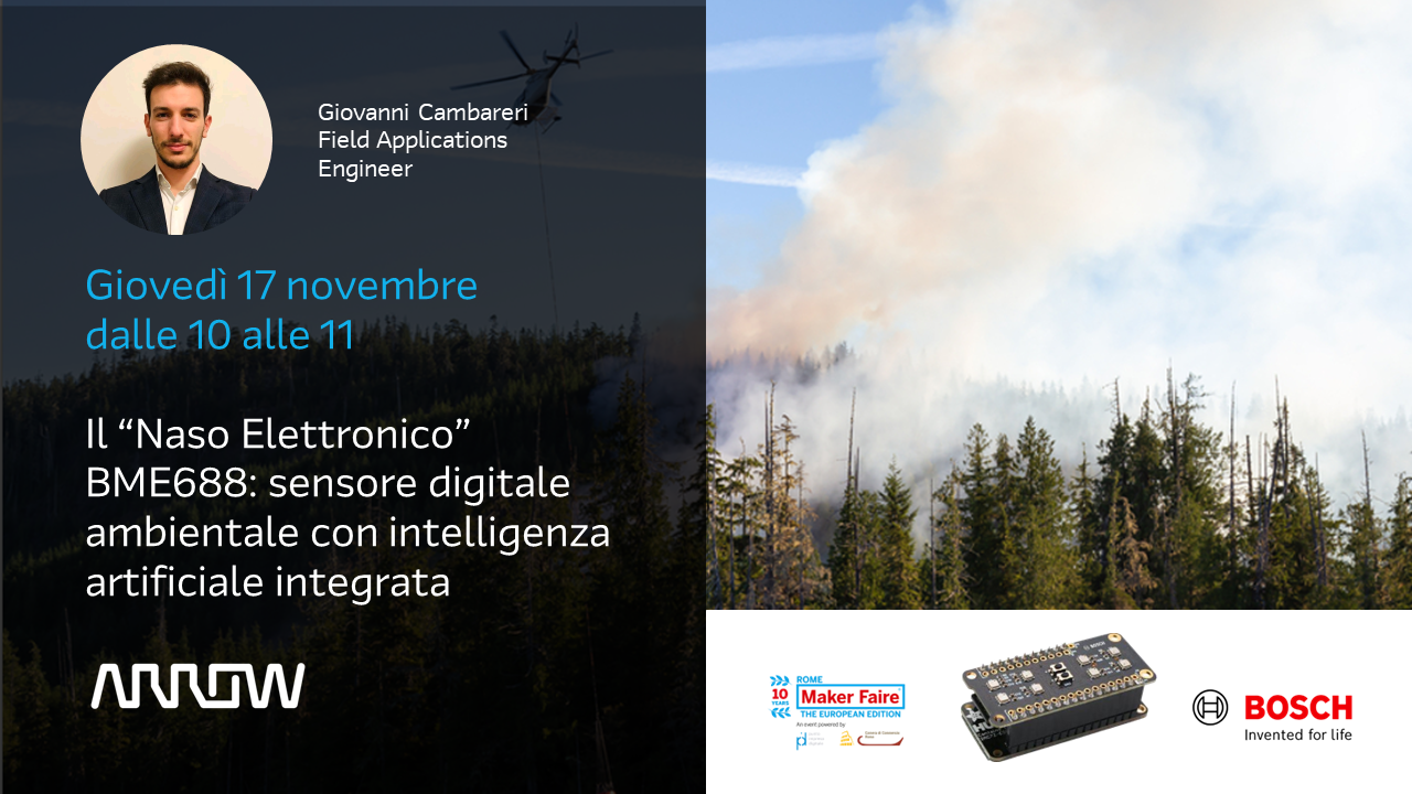 The “Electronic nose” BME688 – Digital environment sensor with integrated Artificial Intelligence - Il “naso elettronico” BME688 – Sensore digitale ambientale con intelligenza artificiale integrata